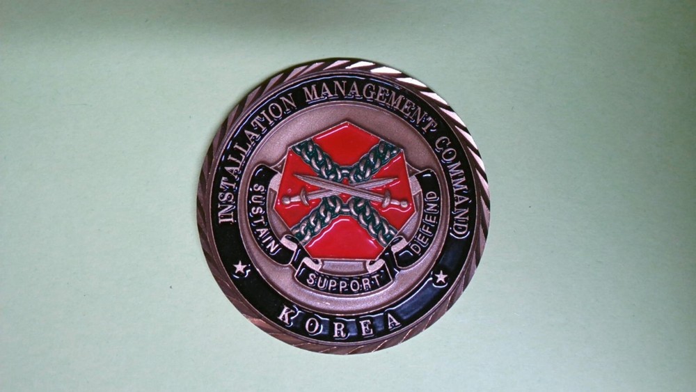 CHALLENGE COIN KOREA INSTALLATION MANAGEMENT COMMAND  TEAM FOR EXCELLENCE