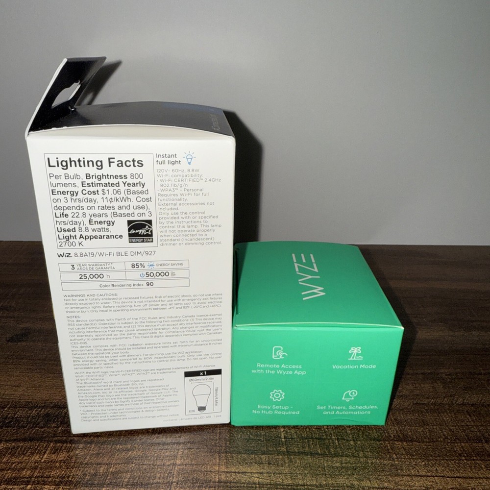 Wyze plug 1-pack And Wiz Soft White Single Lightbulb Bundle