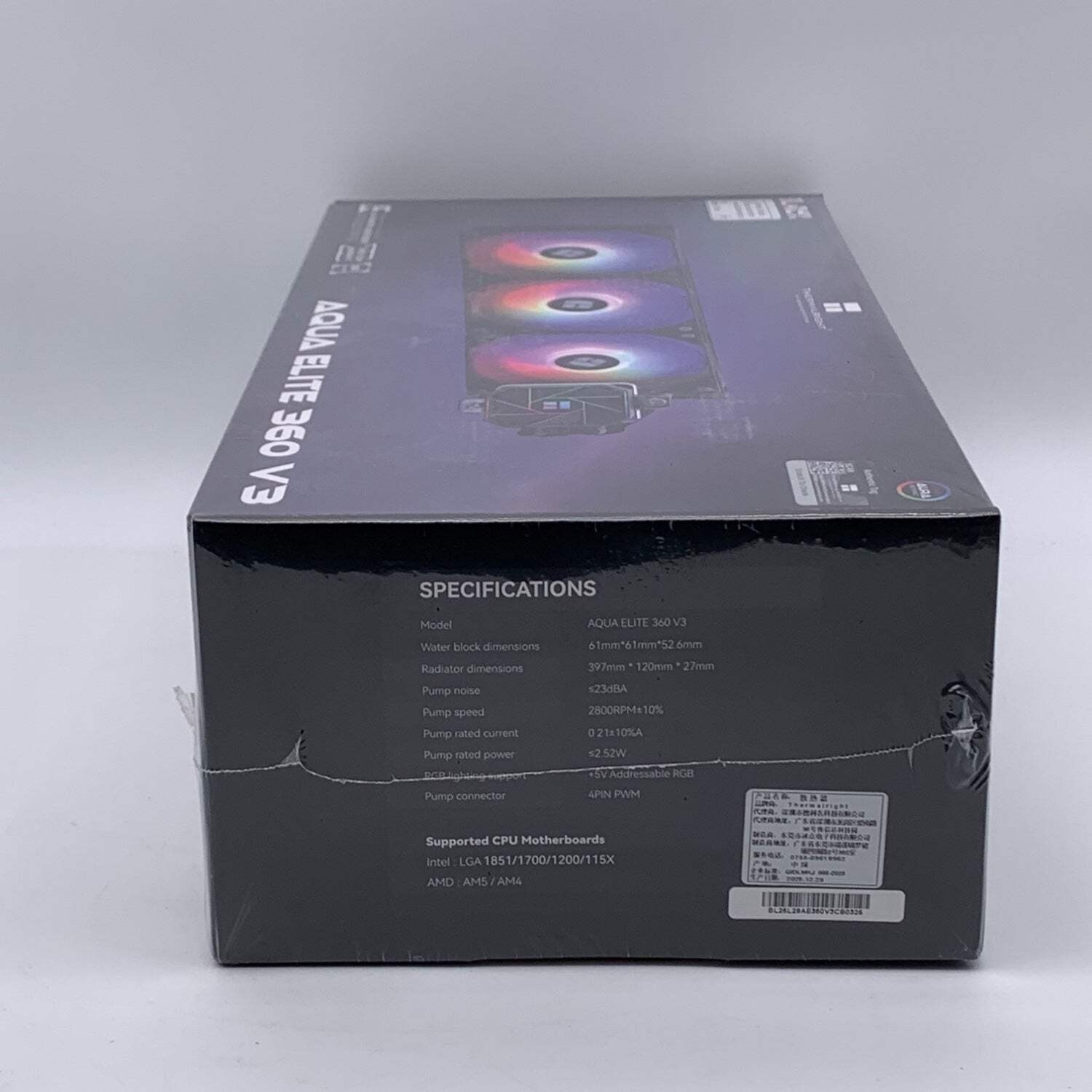 New Thermalright Aqua Elite 360 V3 All-In-One CPU Liquid Cooler TL-C12B-SV2