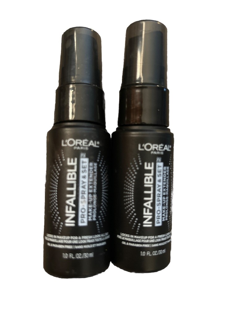 L'OREAL Infallible Pro-Spray & Set Makeup Extender Setting Spray 1.0oz -2 PACK