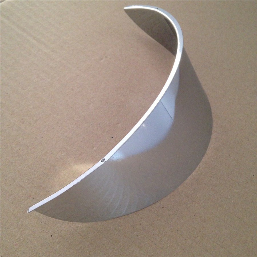 HTTMT Chrome Steel Universal Visor For 7" Motorcycle Headlights