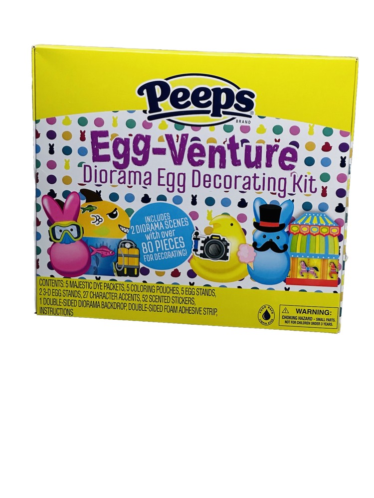 Peeps Egg Venture Diorama Egg Decorating Kit-80 Pc