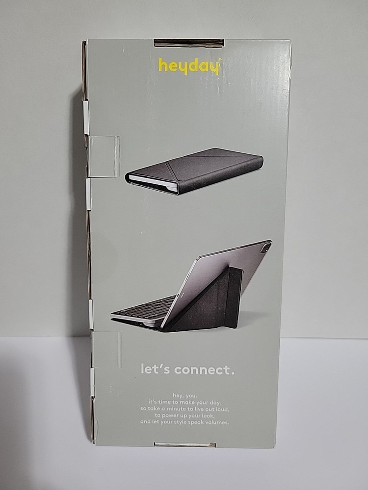 Heyday Wireless Bluetooth Tablet Keyboard Stands for iPad & Chrome OS