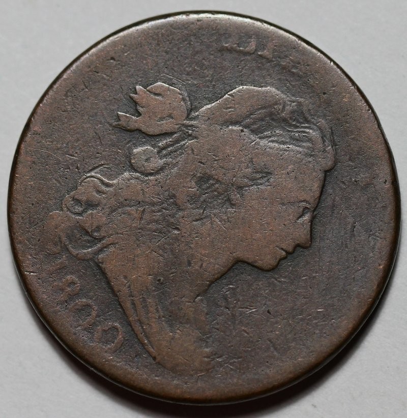 1800 Draped Bust Large Cent (S-212) - US 1c Copper Coin