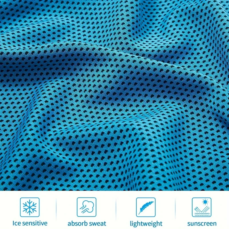 (2 pack) Frogg Toggs iCOOL® PVA Cooling Towel, Sky Blue 26" x 17"