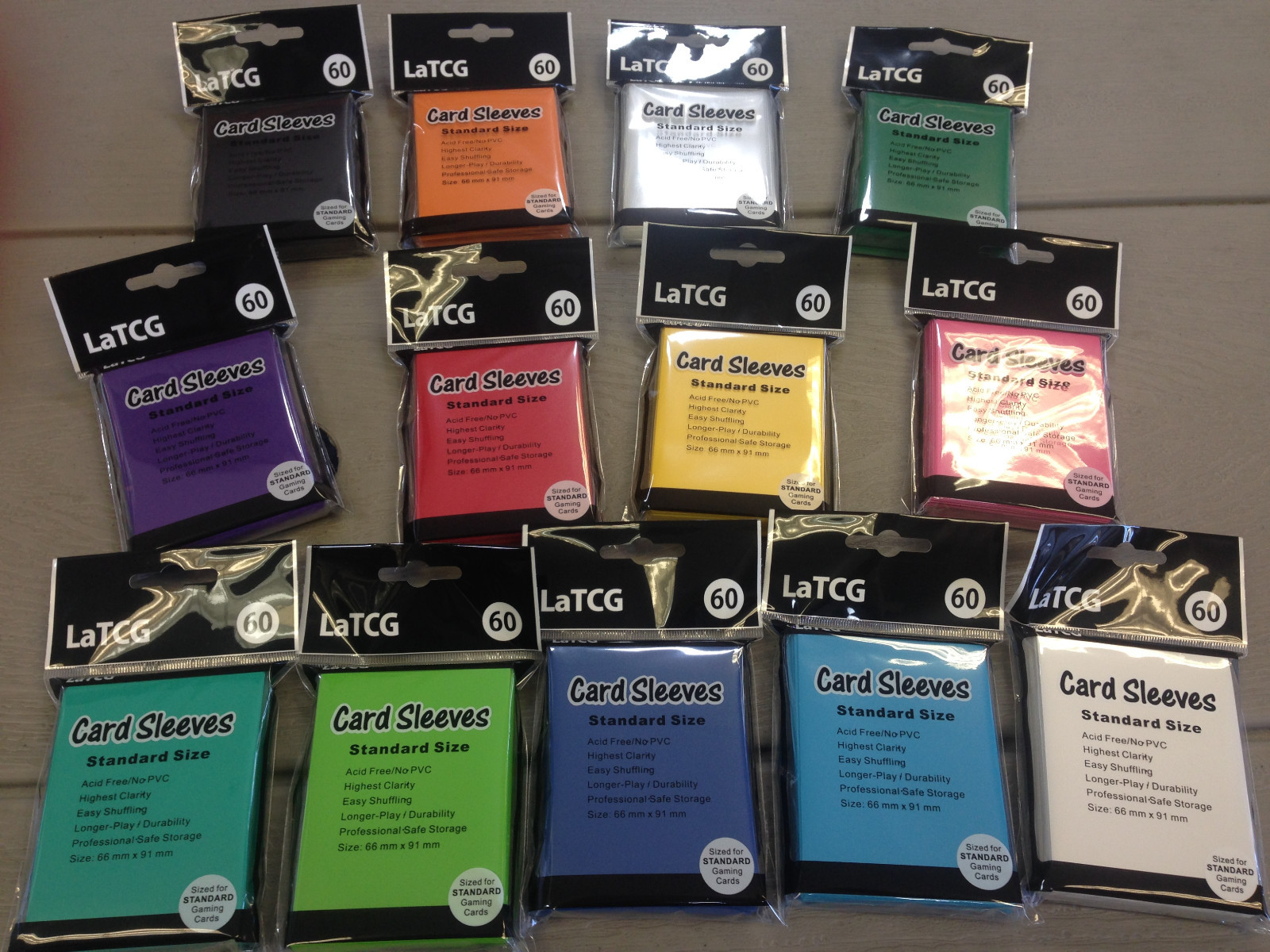 LaTCG Standard Size Pokemon/Digimon/MTG/Dragon Ball Super Deck Protector Sleeves