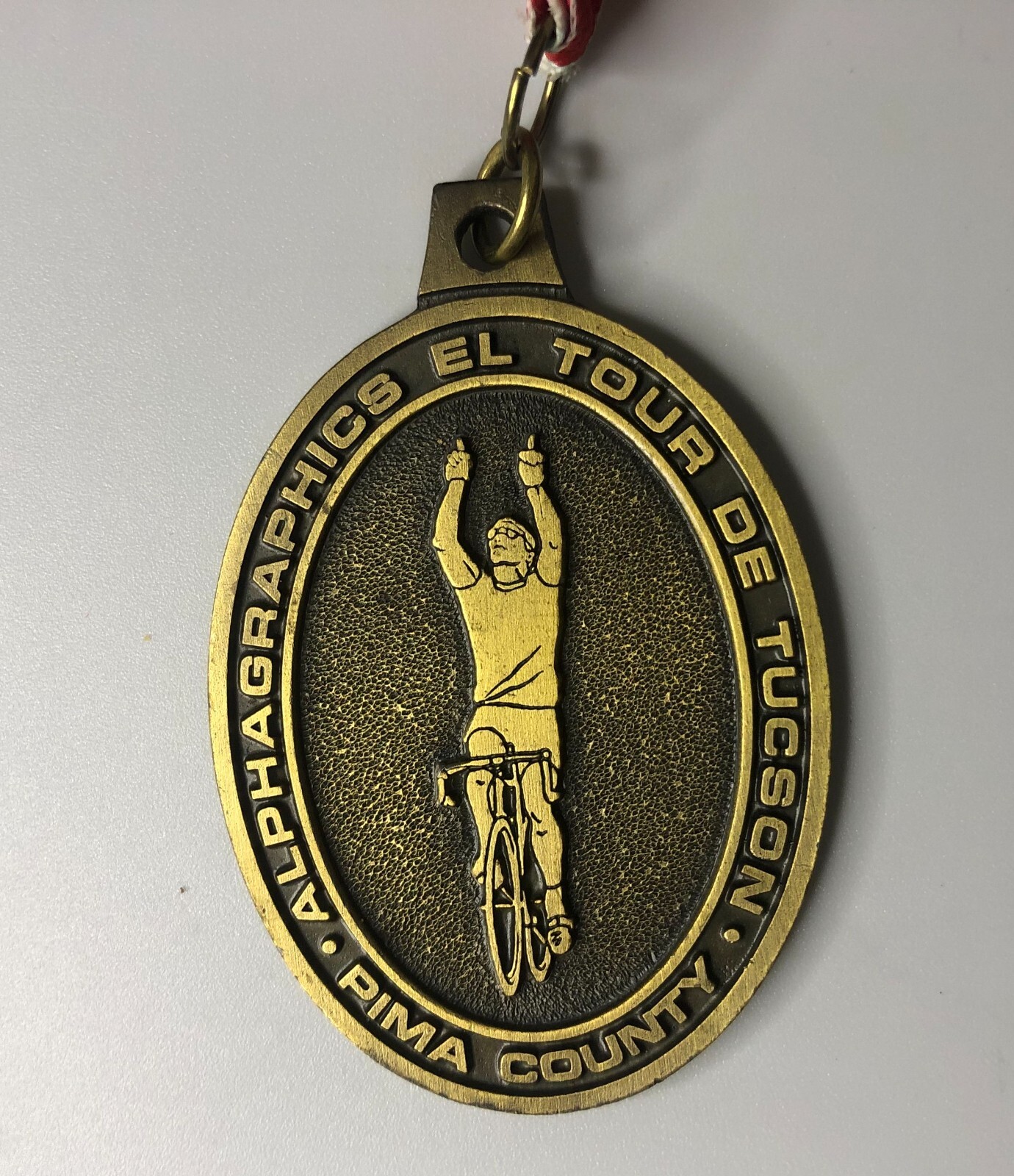 1997 El Tour de Tucson AZ Rose Lance Armstrong 75 miles Medallion