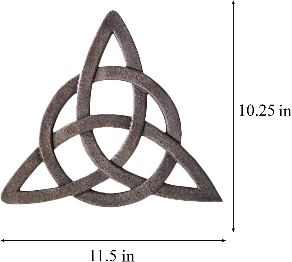 Rustic Brown Metal Irish Trinity Knot Wall Hanging