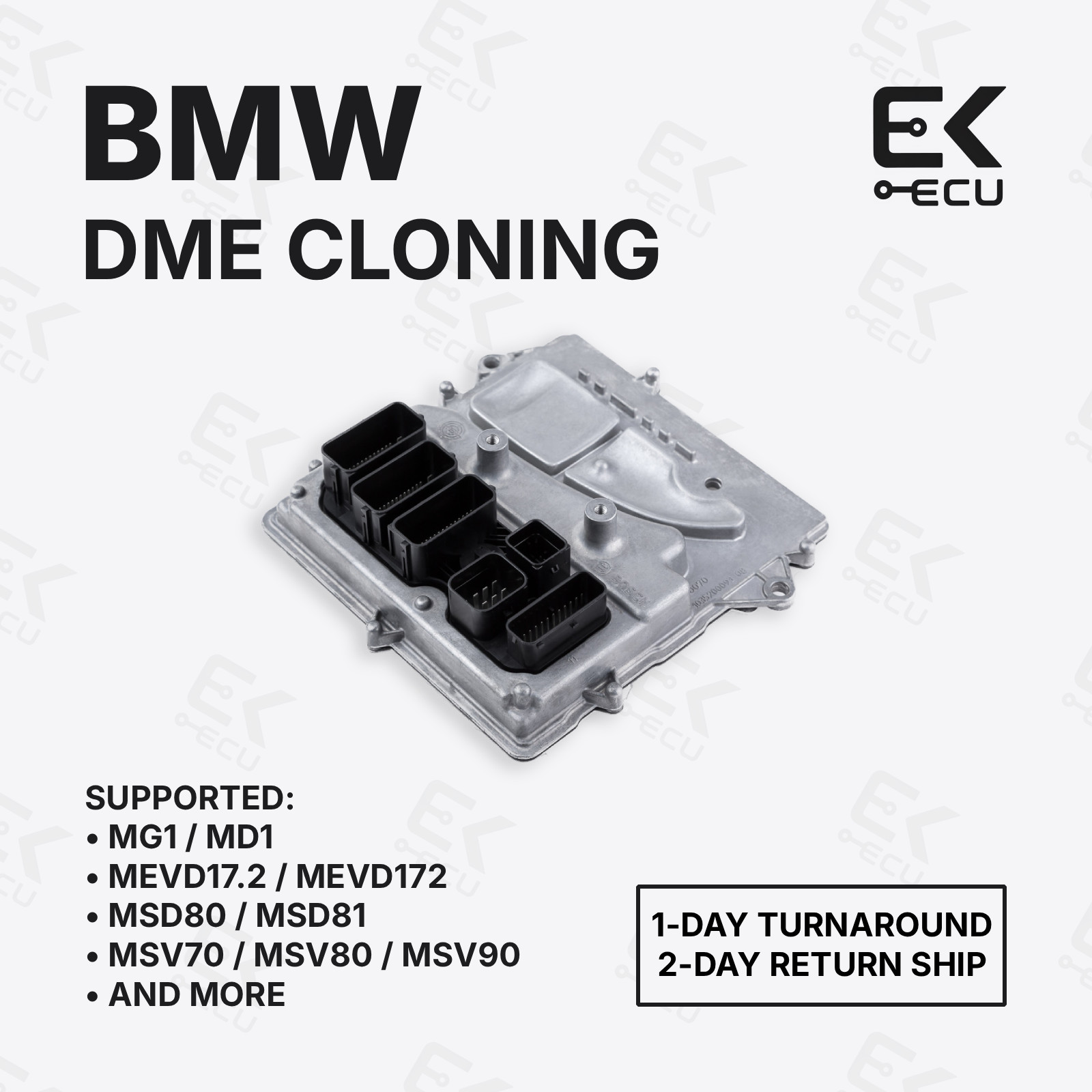 BMW Mini DME ECU Cloning Service