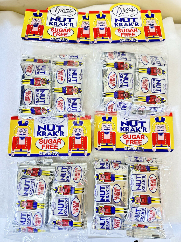 4-Pack Nut Krak'r Candy SUGAR FREE