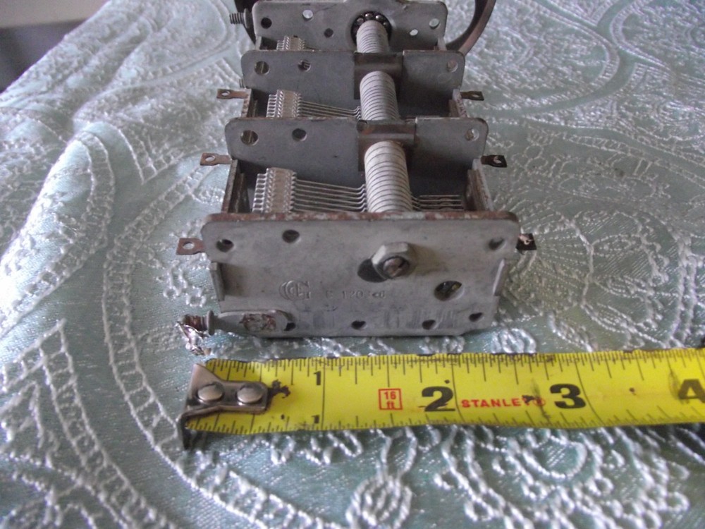 GI CORP B-1203-6 VARIABLE CAPACITOR WITH A TUNING WHEEL.