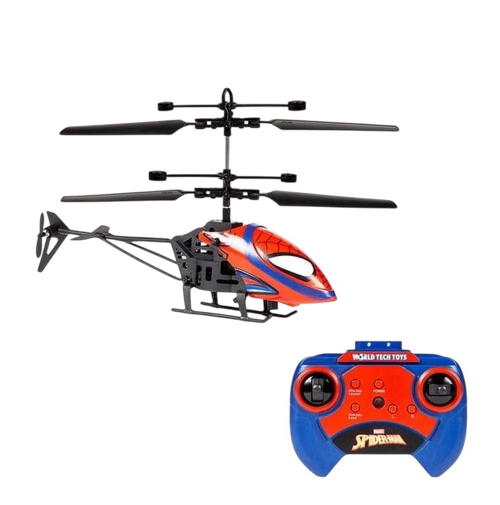 Spider-Man Mini RC Flying Helicopter Motion Sensor 2CH USB Lights Marvel NIB