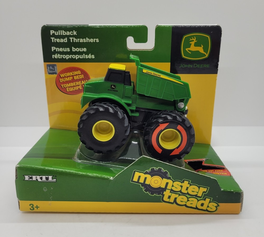 Ertl John Deere Pullback Tread Thrashers Toy Utility Vehicle Dump Truck 2011