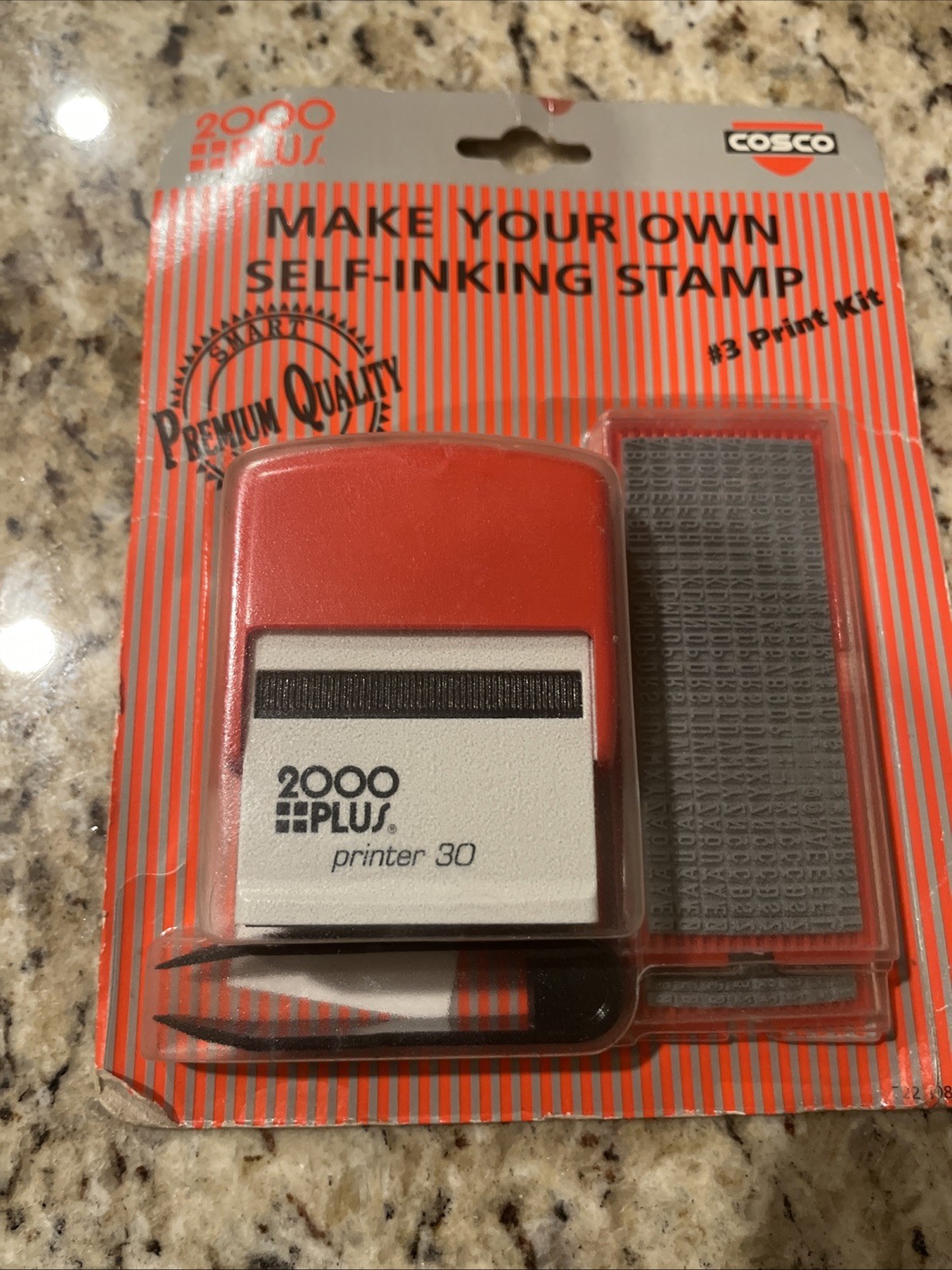 COSCO 2000 plus Make your own Self Inking Stamp. Brand New FREE SHIPPING