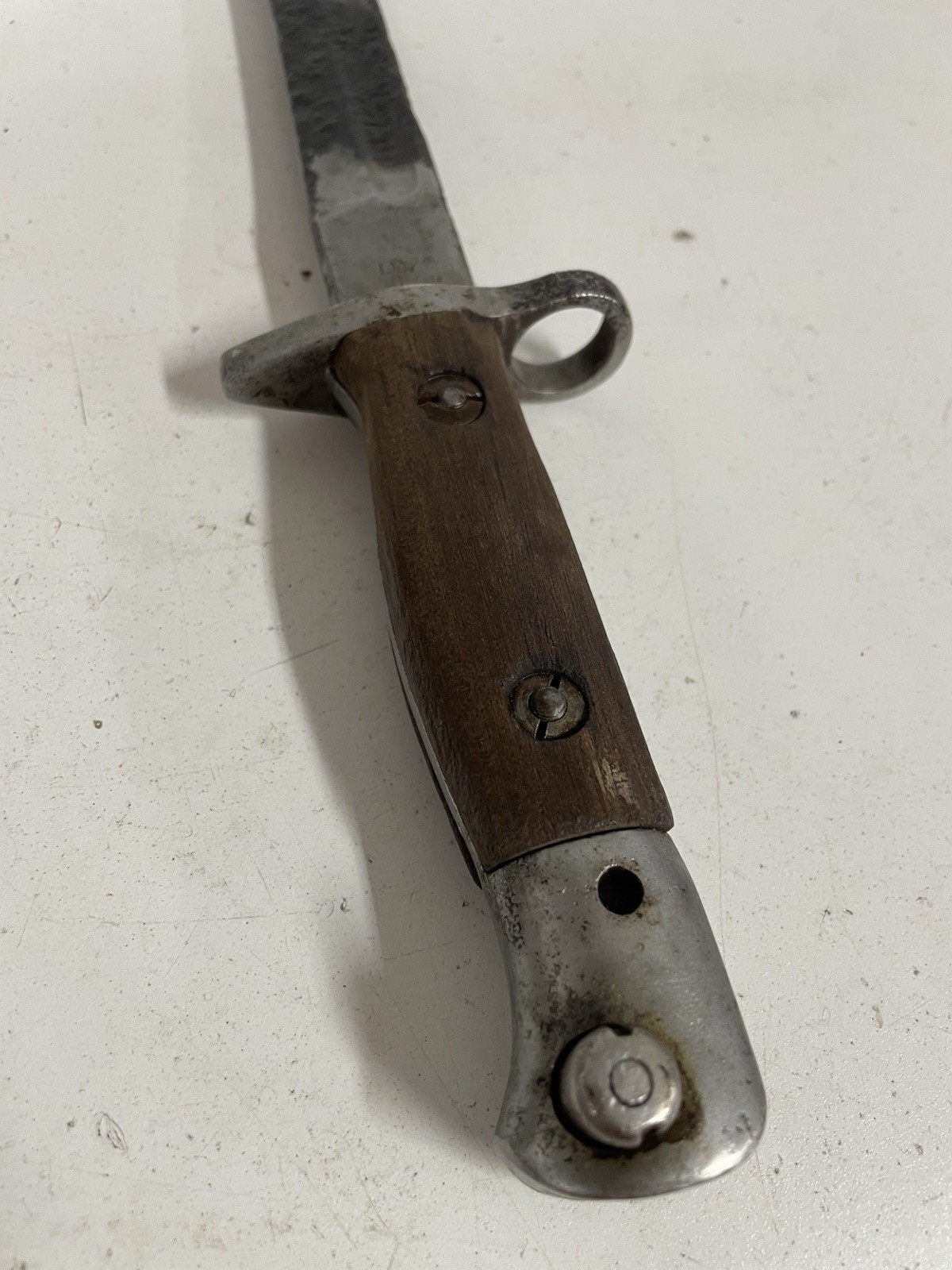 Original WWI British 1907 Enfield Bayonet Sanderson Marked NL