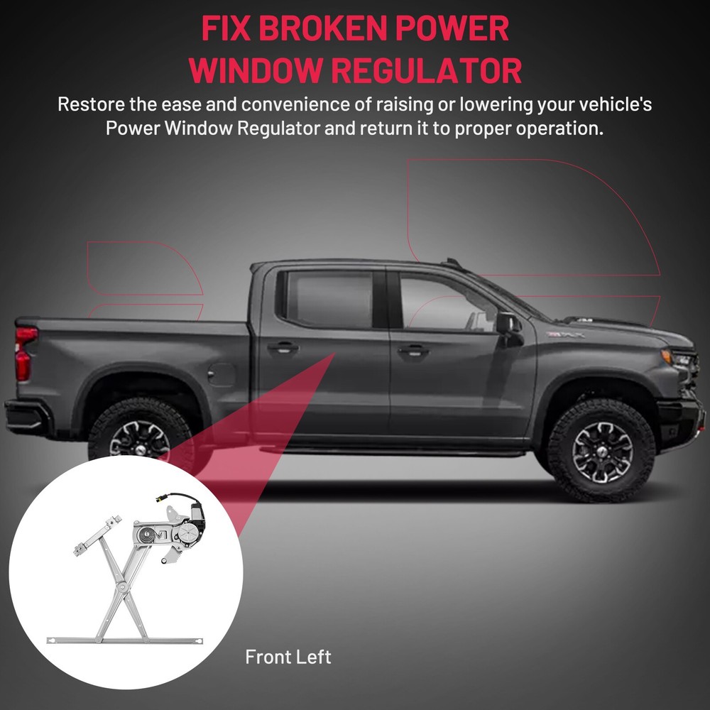 Front Left Driver Side Window Regulator with Motor Fits Dodge Ram 1994-2002