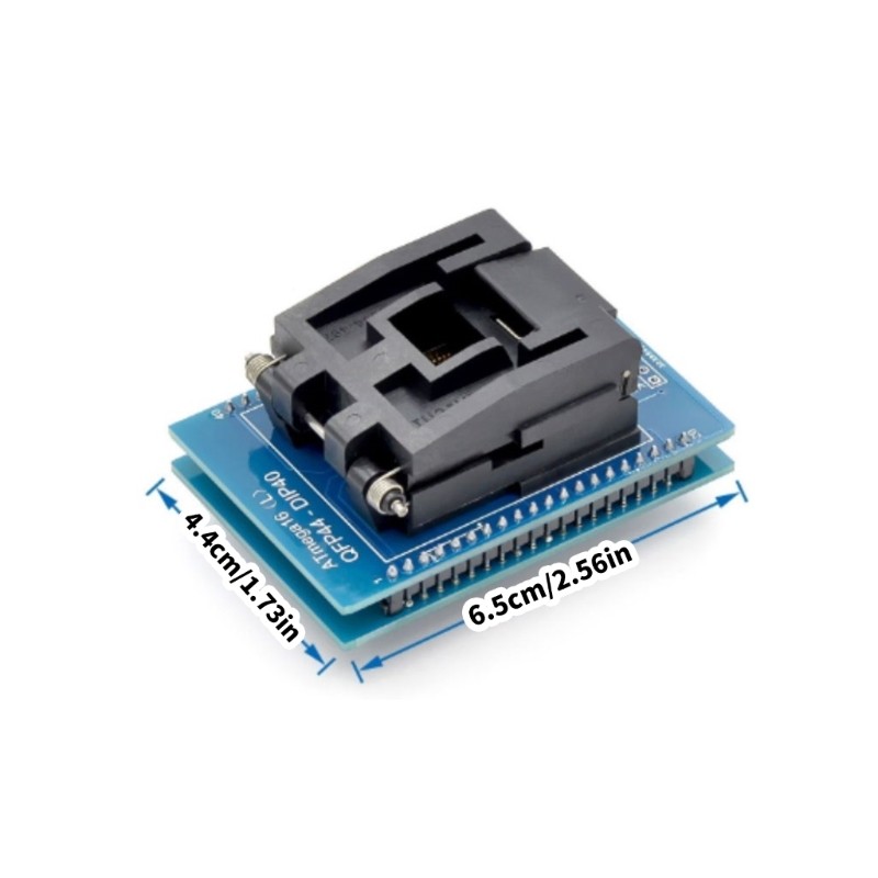 Precise TQFP44 to DIP40 Converter Socket Small Size for ATmega Chips Efficient