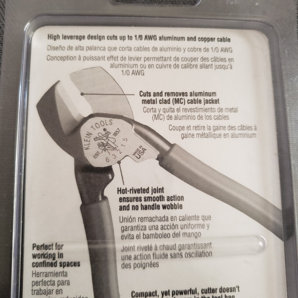 Klein Tools 63215 High-Leverage Compact Cable Cutter