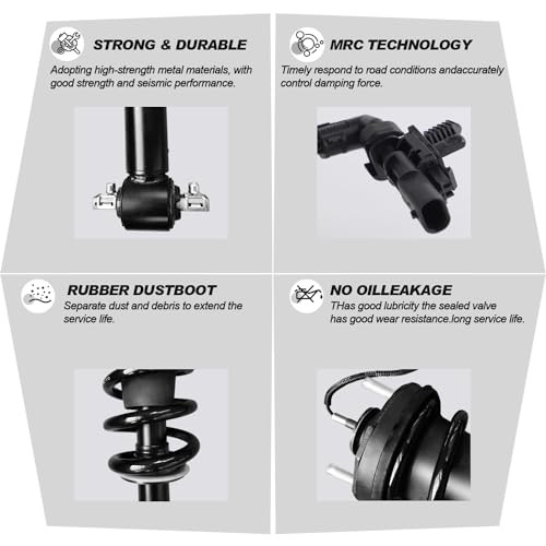 2PCS Front Shock Absorber Struts Assembly Air Suspension 1 Pair Front Struts