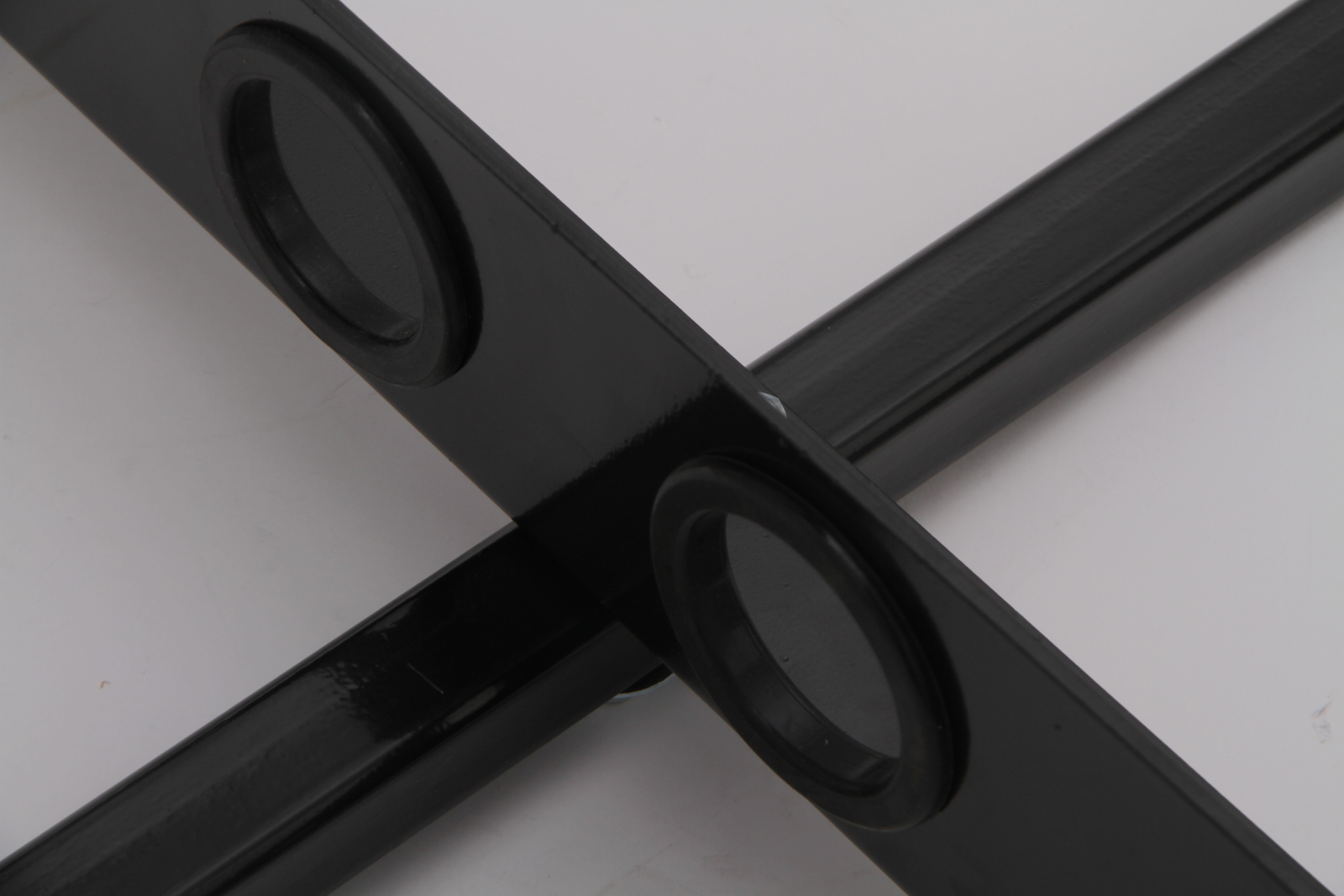 6-Hole Trailer Tool Rack – Shovel, Rake & Pickaxe Holder with Rubber Grommets