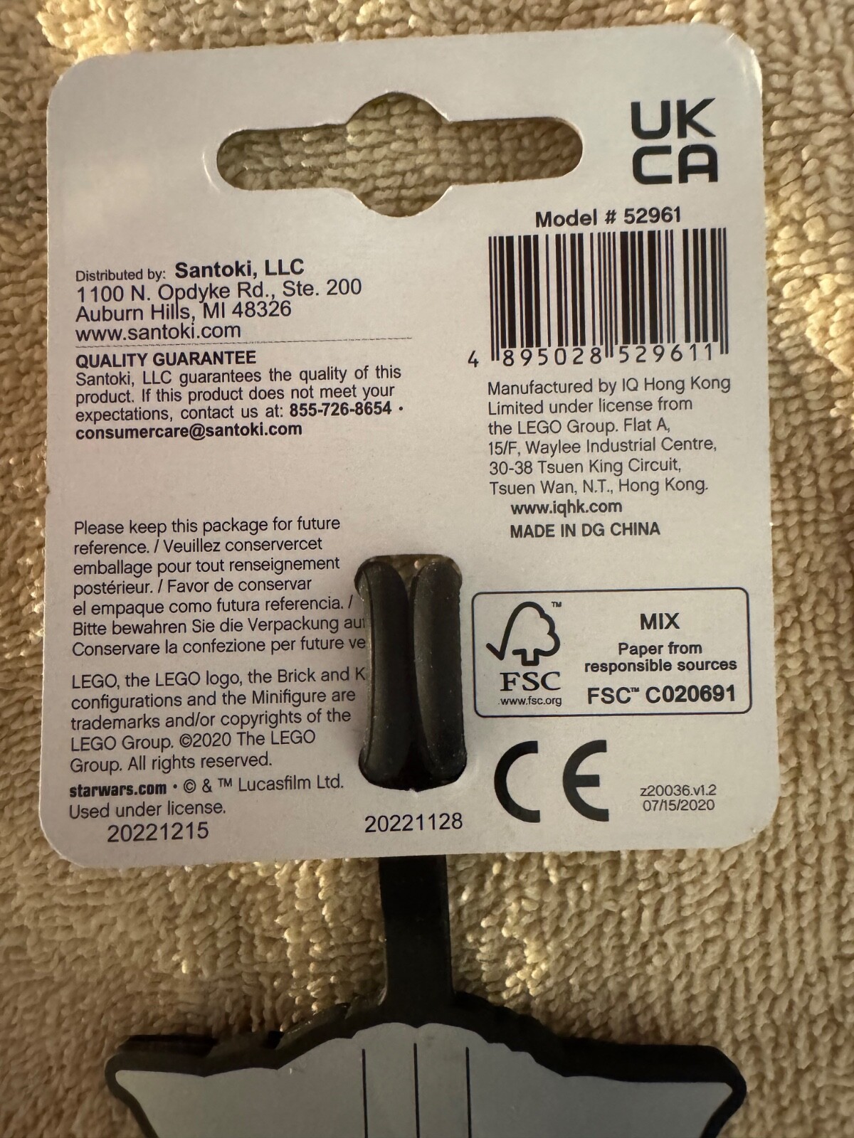 Lego STAR WARS R2D2 Stationery 2.5 X 3" Silicone Luggage Bag Tag NWT