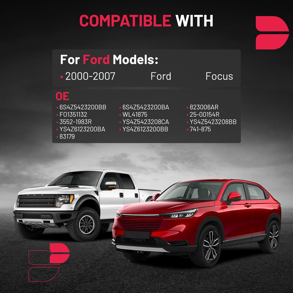 Front Right Power Window Regulator For 2000-2007 Ford Focus 4 Door w/ Motor