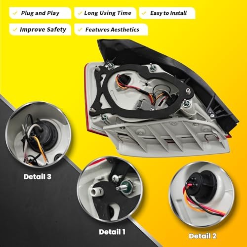 Outer Tail Light Assembly Compatible with Impala 2014-2020 Rear Brake Right