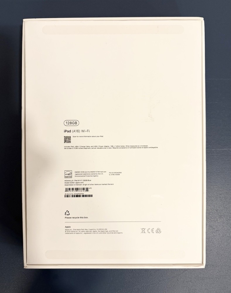 EMPTY Box For Apple iPad 11-inch Blue