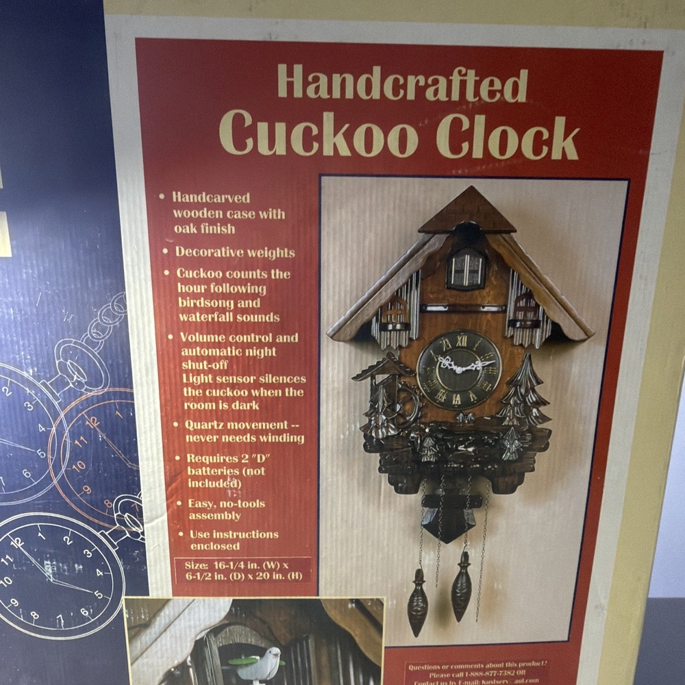 Stratford Handcrafted Cuckoo Clock NIB