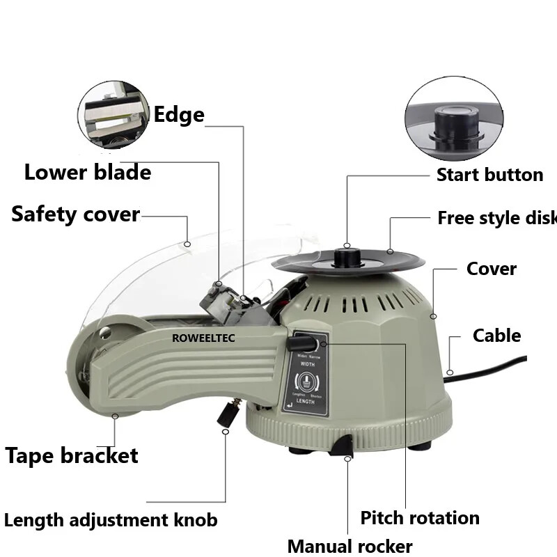 Z-CUT 2 Automatic Tape Dispenser Turntable Disc Type Gluing Machine