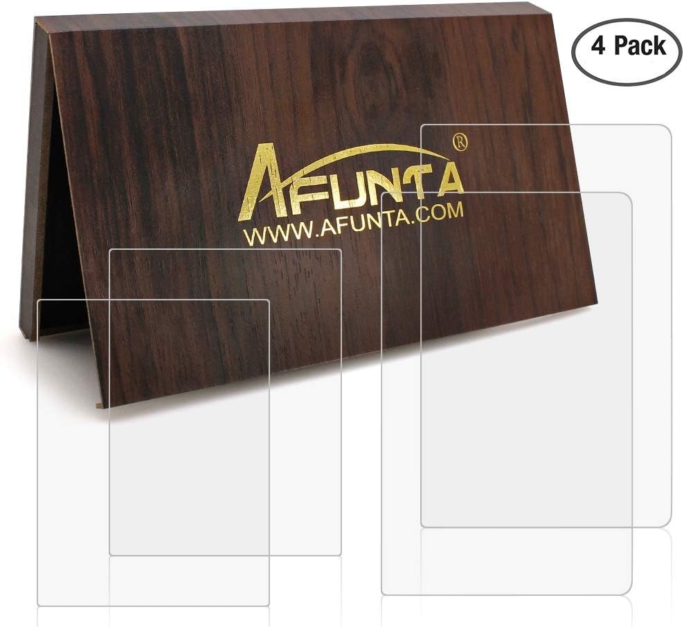 AFUNTA Screen Protector Compatible with Nintendo New 3DS, 2 Pack (4 Pcs) Tempere