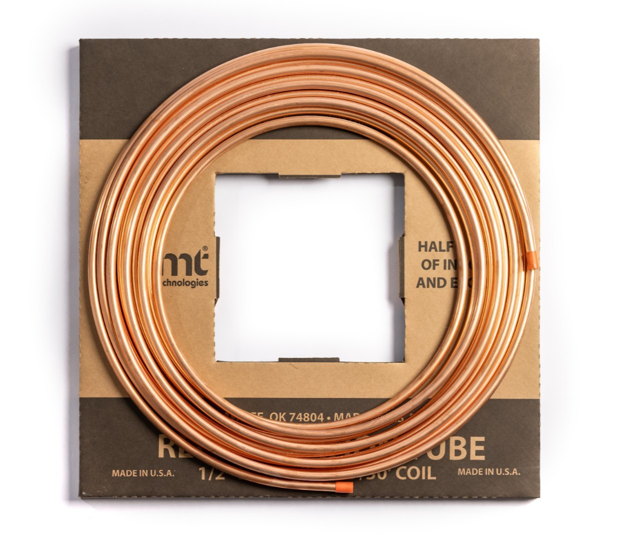 1/2" OD X 50 FT ACR Soft Copper Refrigeration Tubing MADE IN USA