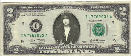 Motley Crue Mick Mars $2 Dollar Bill Mint! Rare! $1