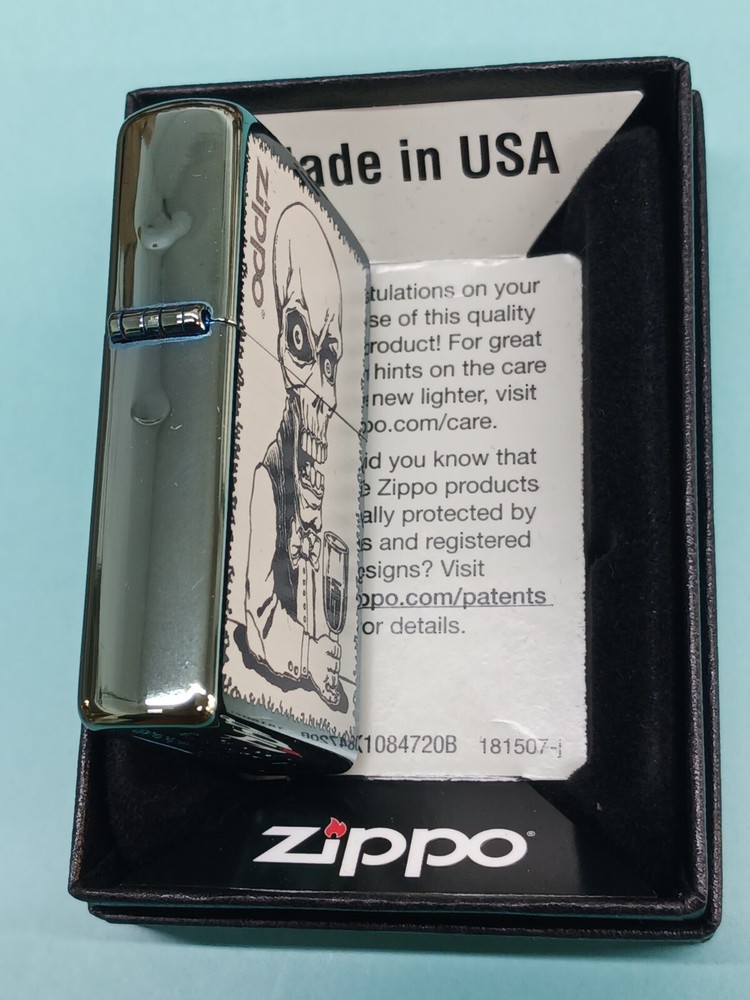 Zippo 28679 Skeleton Bartender Chameleon