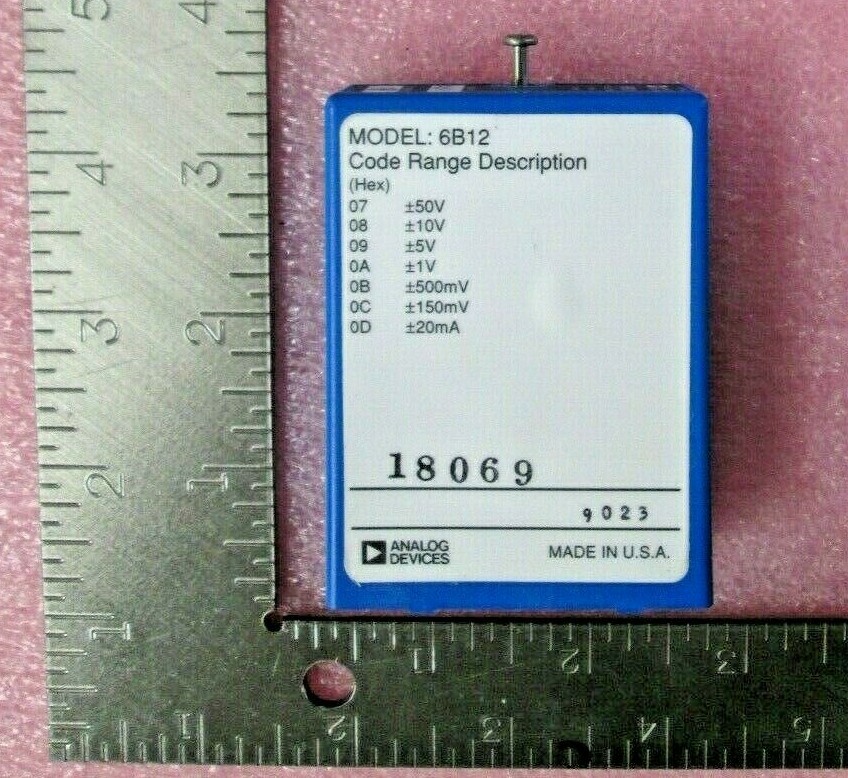 Isolated high voltage A/D DAQ Module PC interface 16 bit AD 6B12 progr. gain US