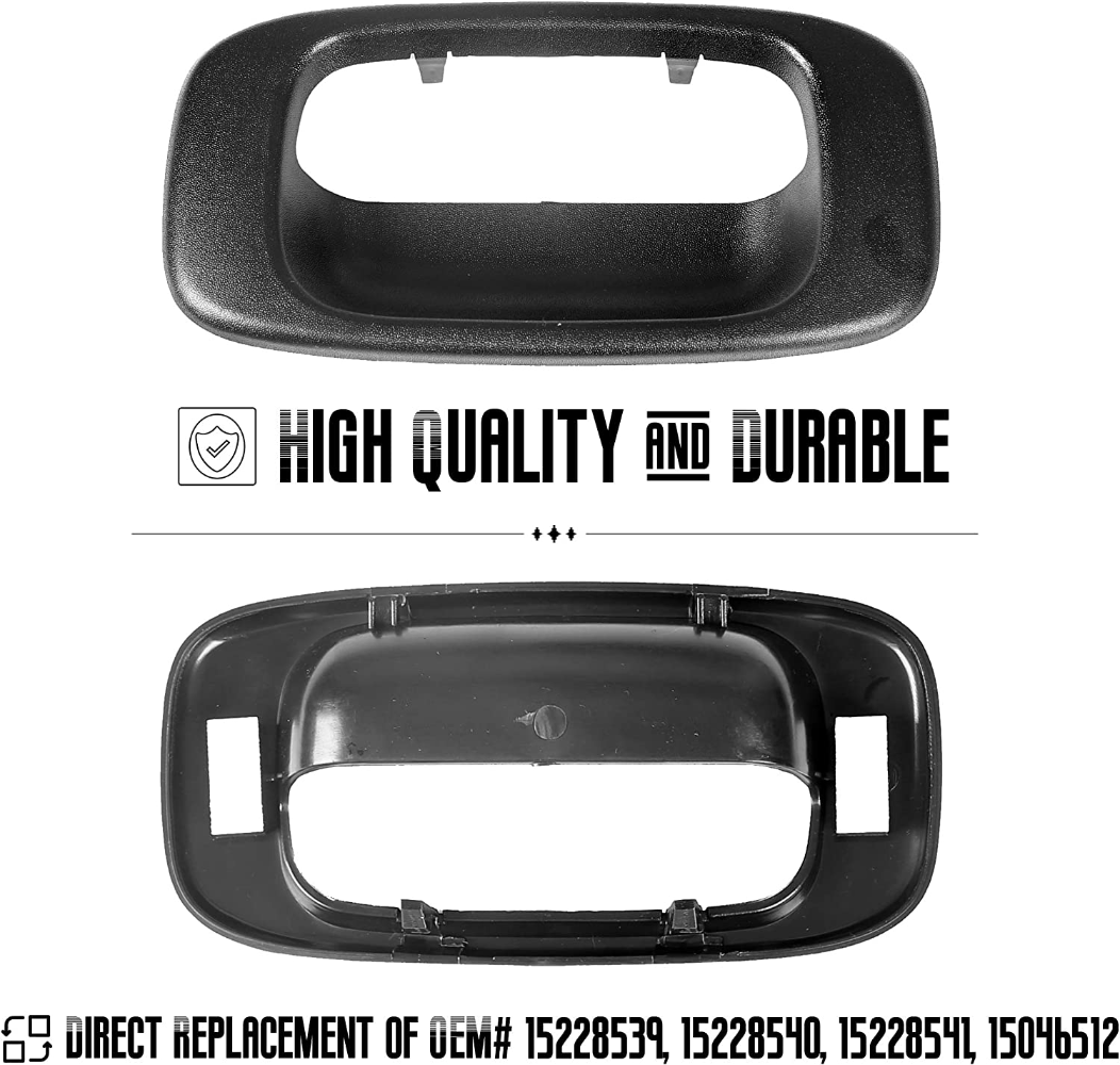 Rear Back Latch Tail Gate Tailgate Handle Bezel For Chevy Silverado GMC Sierra