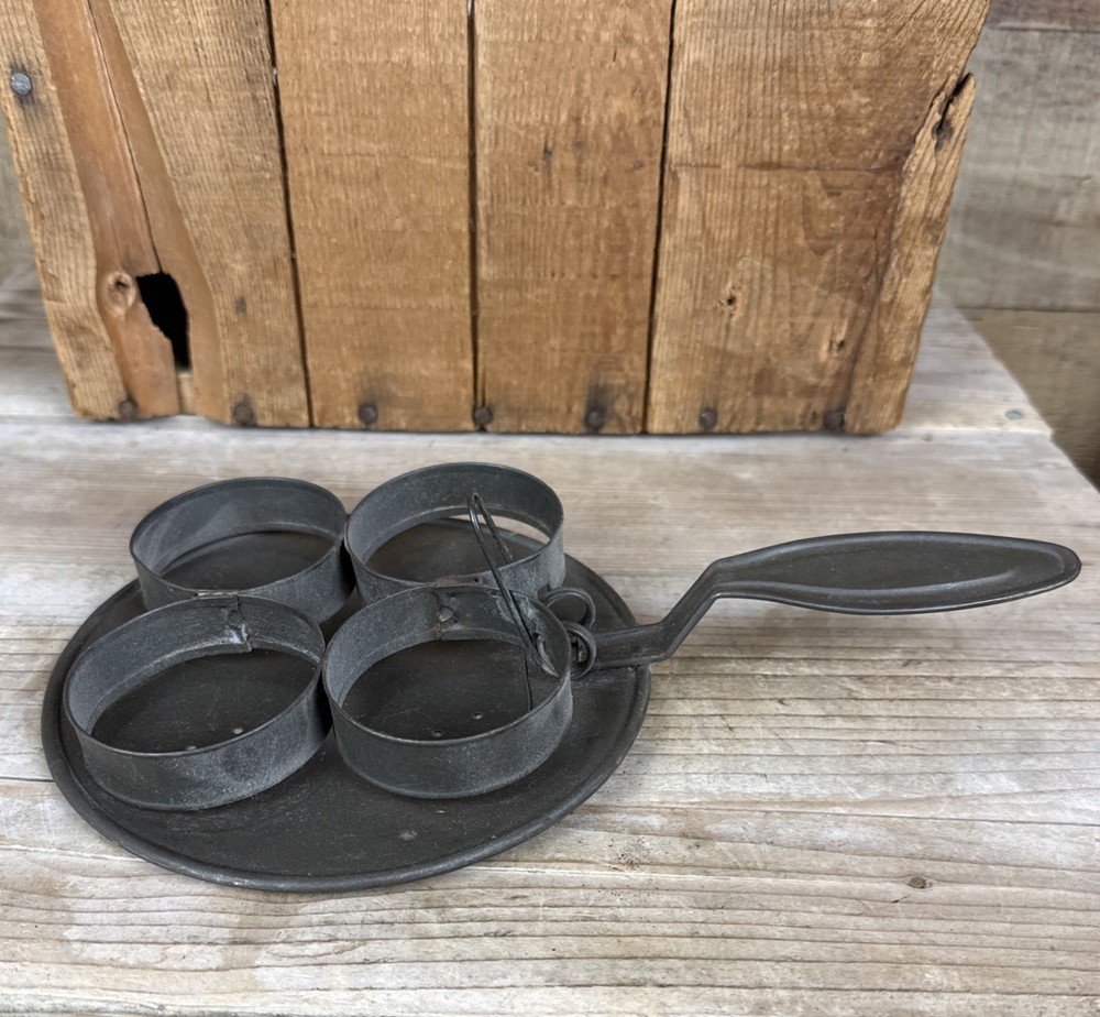 Antique Tin Ware Egg Poacher