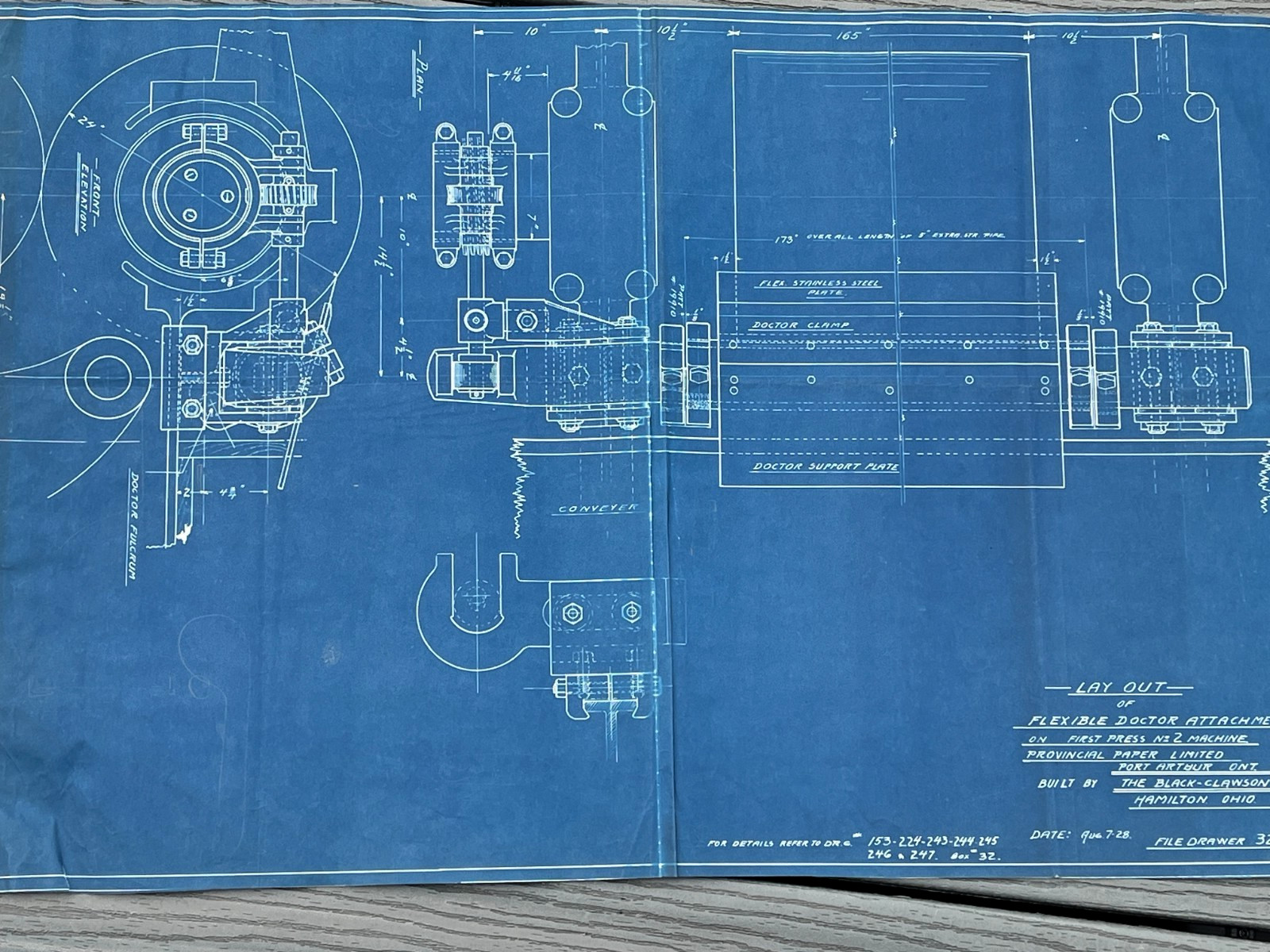 Lot 6 Vtg Industrial Black Clawson Blueprints Cutler Hammer Blue Buschman