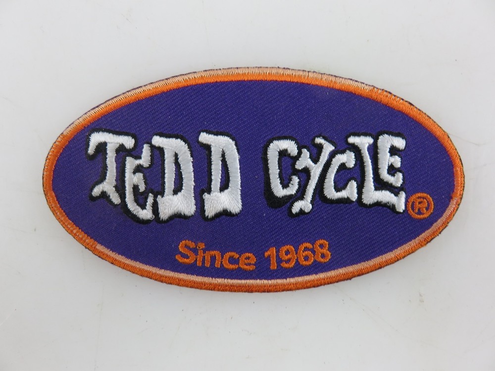 Tedd Cycle Motorcycle Patch 4" x 2"  Embroidered UNUSED