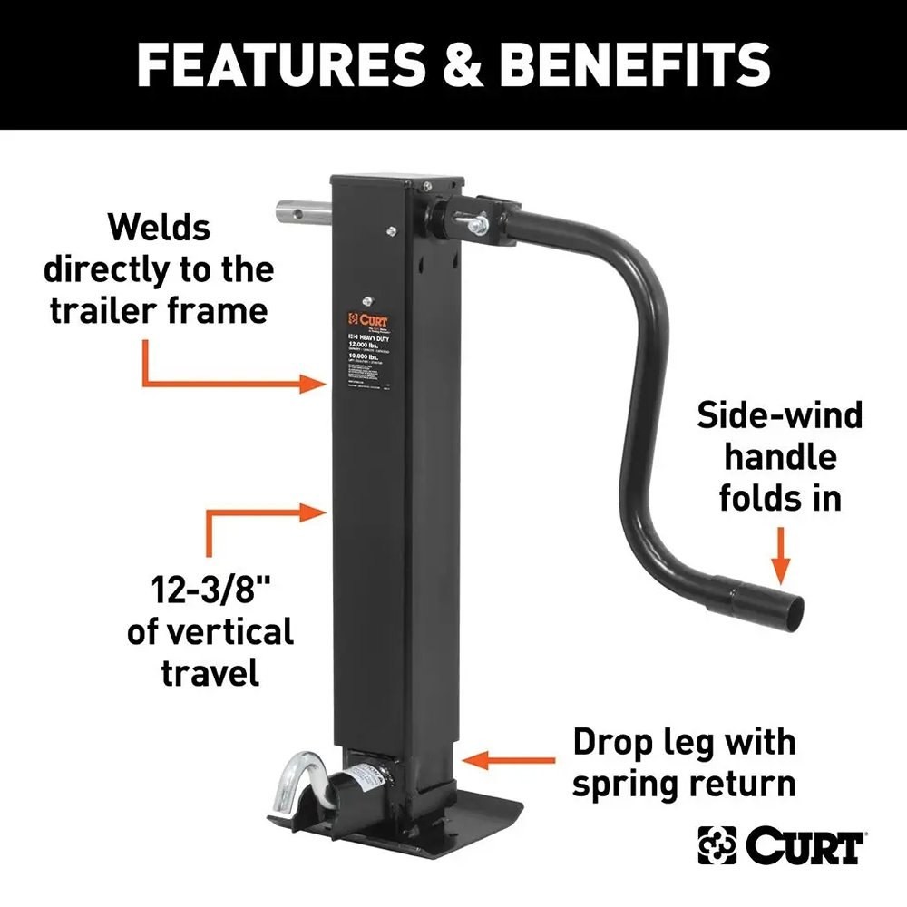 CURT Direct-Weld Square Jack