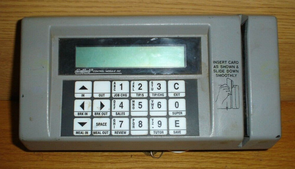 Control Module Inc Time Clock Terminal CMI with Key