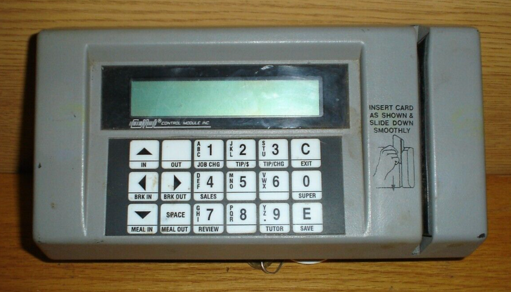 Control Module Inc Time Clock Terminal CMI with Key