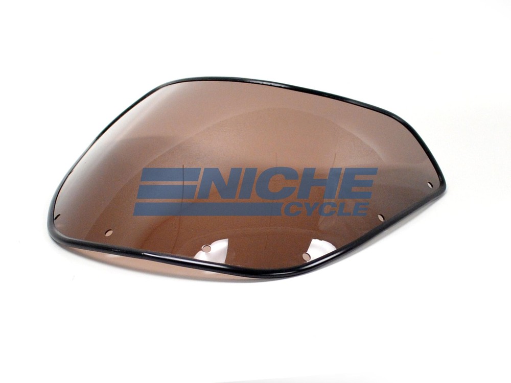 7" Headlight Replacement Race Fairing Windshield Tinted Gloss Black