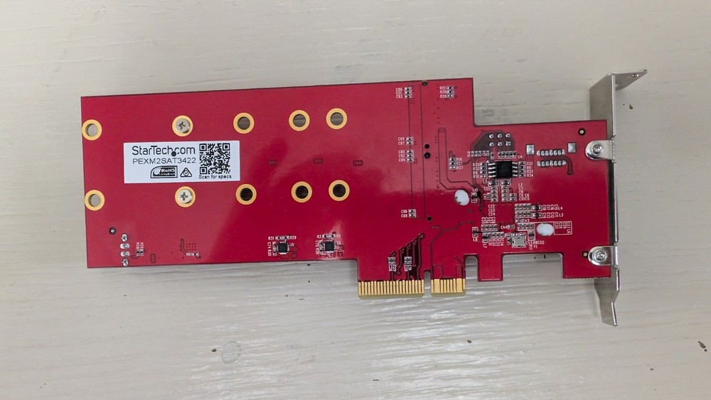 StarTech 2x M.2 SSD Controller Card - PCIe PEX2M2