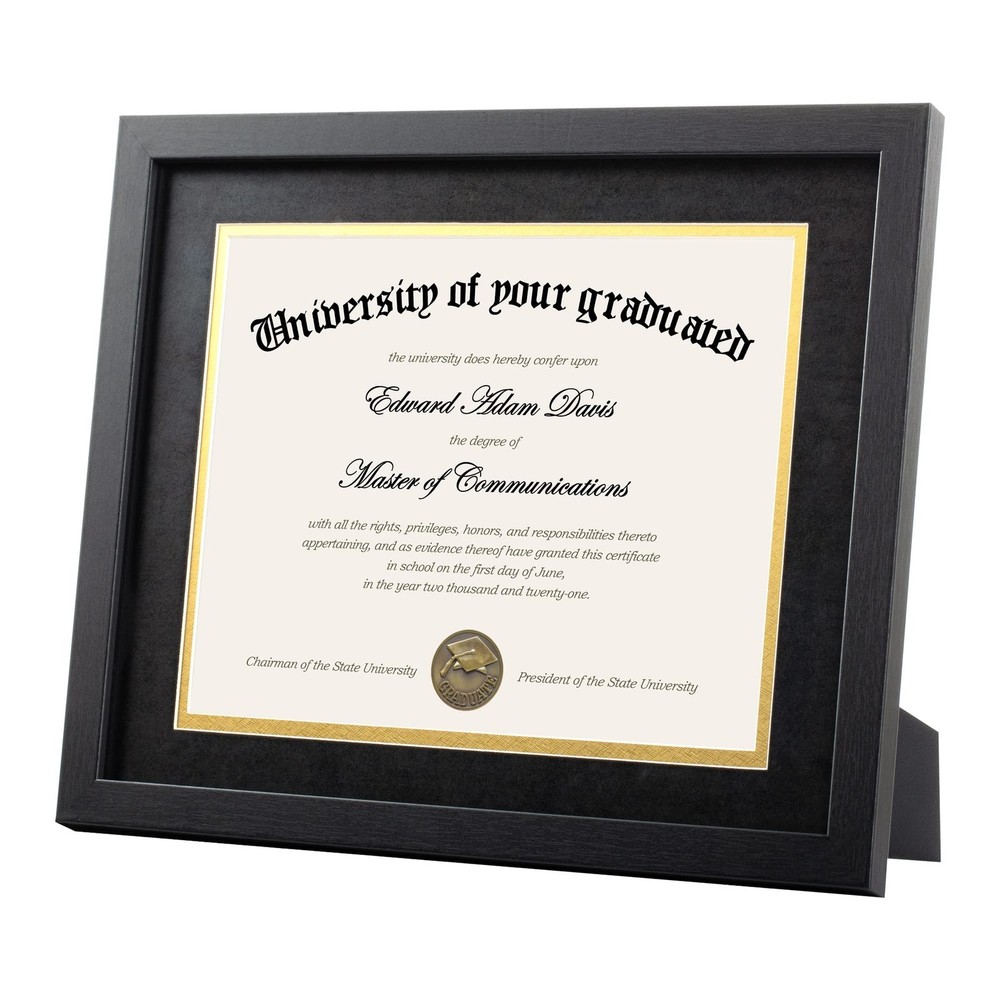 upsimples 11x14 Diploma Frame Certificate Degree Document Frame with High Def...