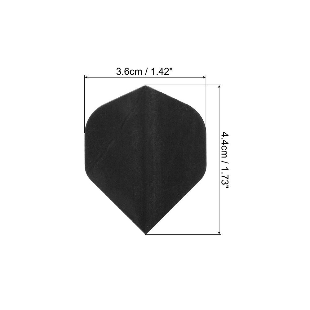 Standard Dart Flights, 30 Pack Flights Black