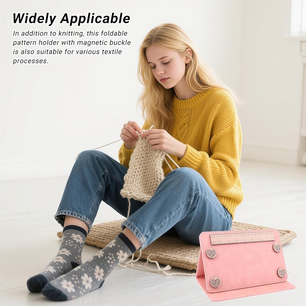 Knitting Pattern Chart Keeper / Folding Pattern Holder Knitted Pattern Holder