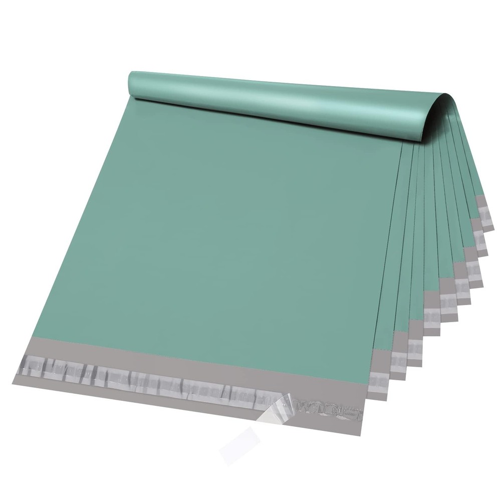 Metronic Large Poly Mailers 14.5x19 50PC, Grayed Jade Green