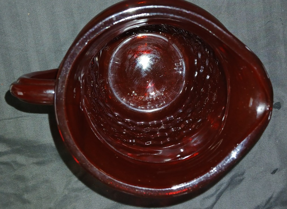 Anchor Hocking ROYAL RUBY WINDSOR PATTERN Pitcher