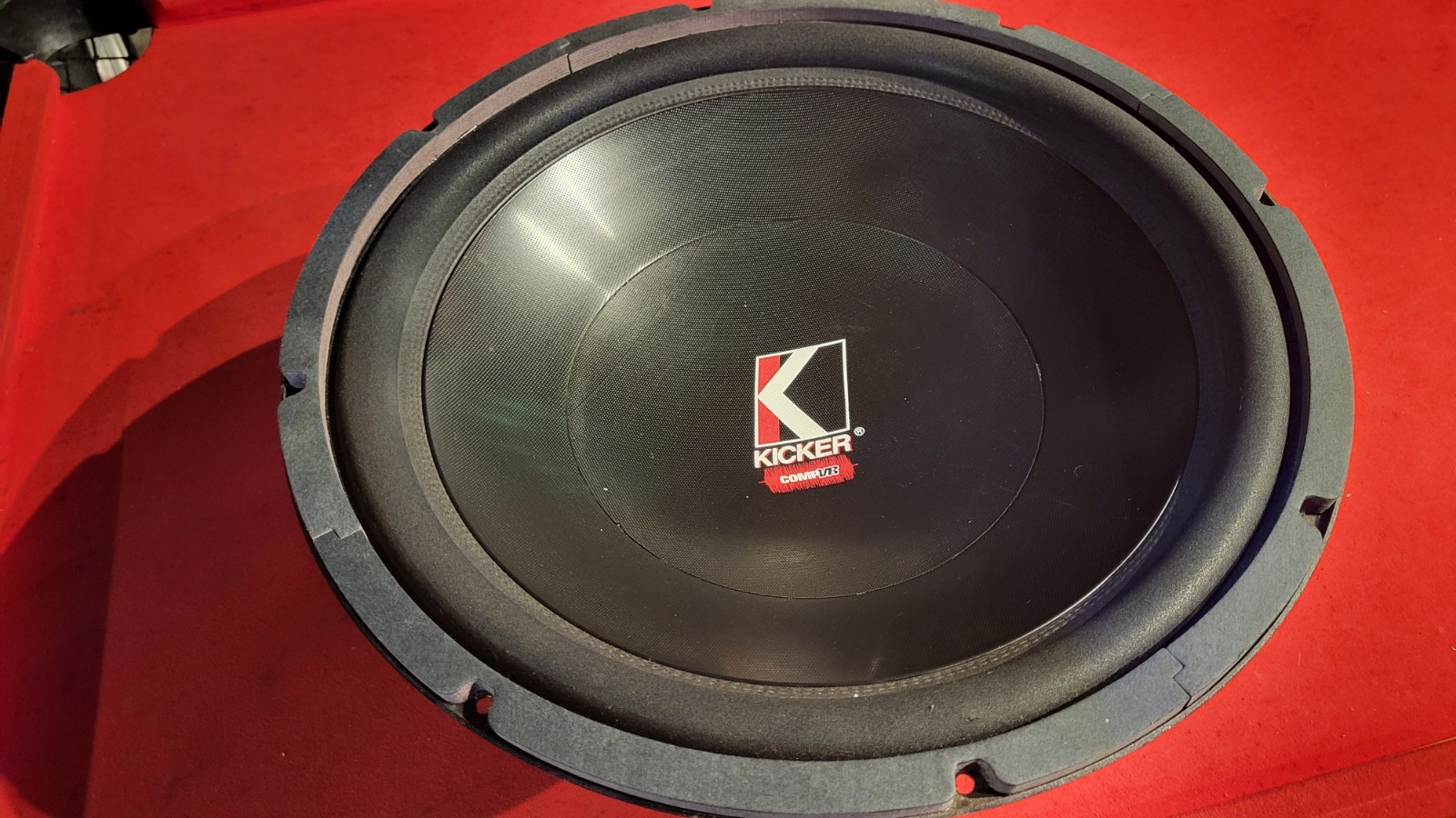 kicker cvr 18" subwoofer sigle 4ohm rare old school car audio woofer